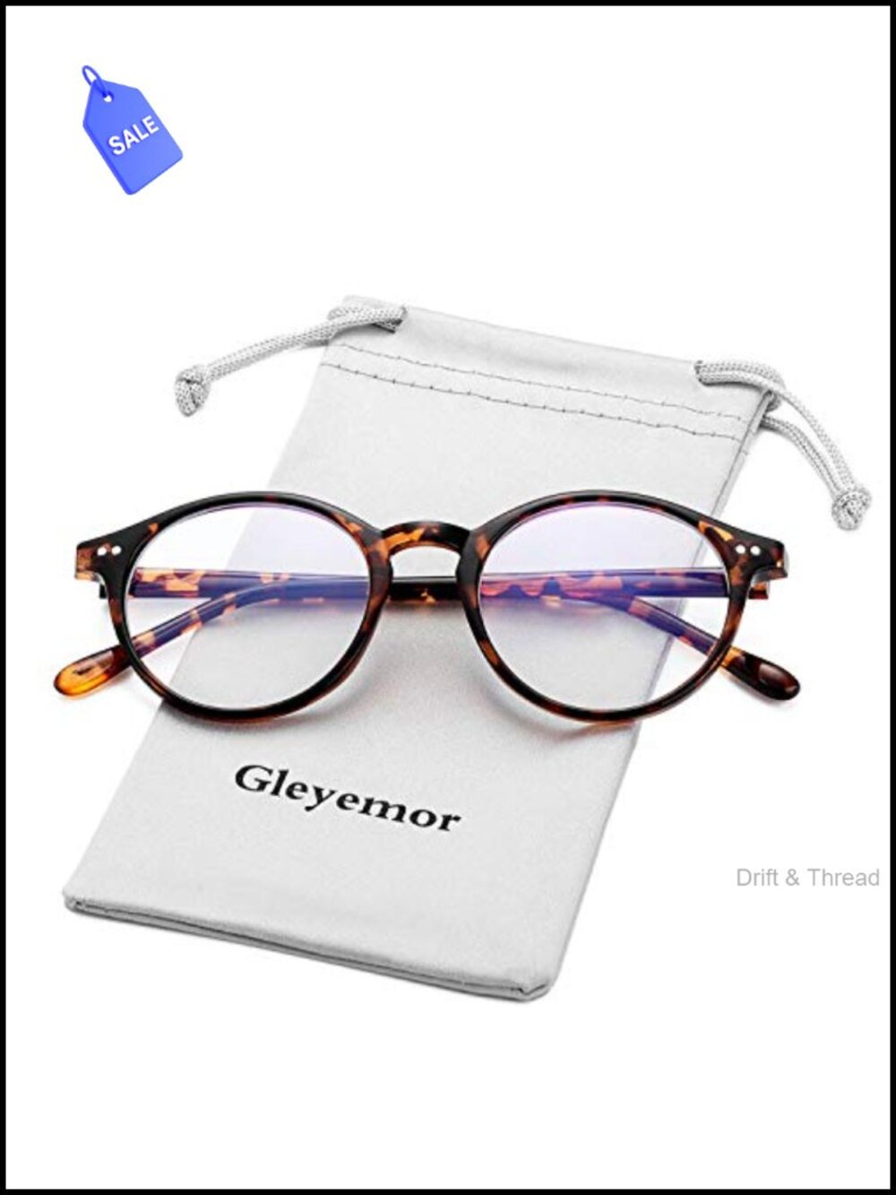 Blue Light Blocking Glasses Round Frame Computer Eyeglasses TR90